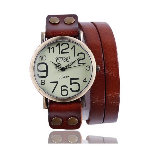 Retro Three-circle Watch Men And Women Casual - Image 2