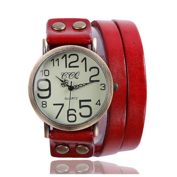 Retro Three-circle Watch Men And Women Casual - Image 6