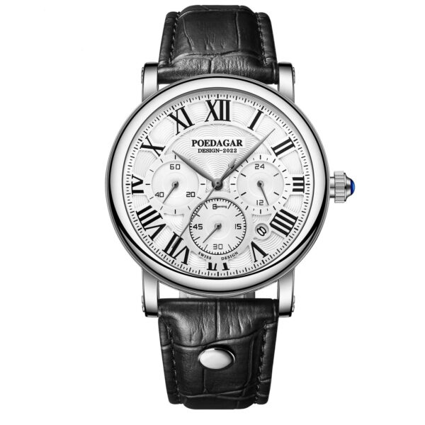 Multifunctional Men's Fashion Quartz Watch Ultra-thin Belt Style - Image 5