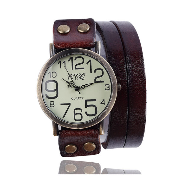 Retro Three-circle Watch Men And Women Casual - Image 4
