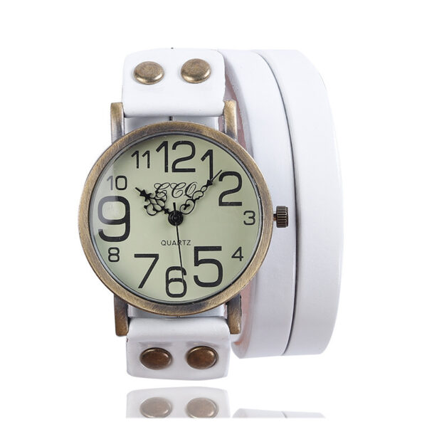 Retro Three-circle Watch Men And Women Casual - Image 3