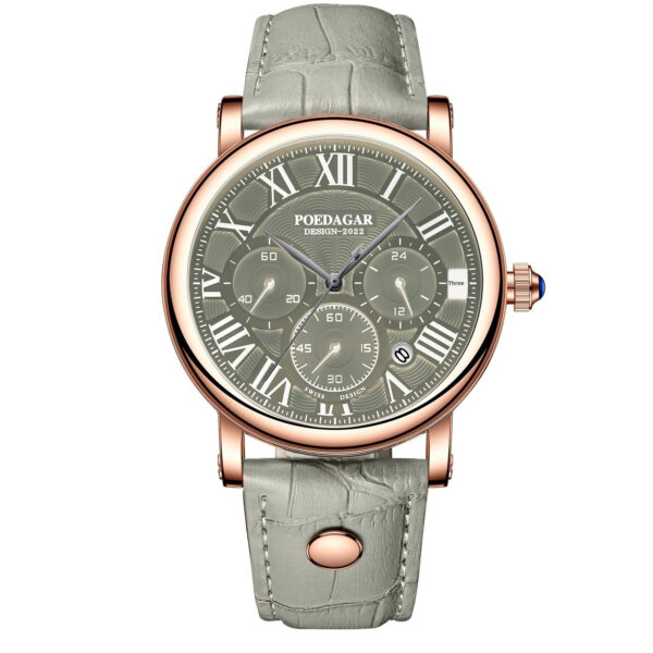 Multifunctional Men's Fashion Quartz Watch Ultra-thin Belt Style - Image 2
